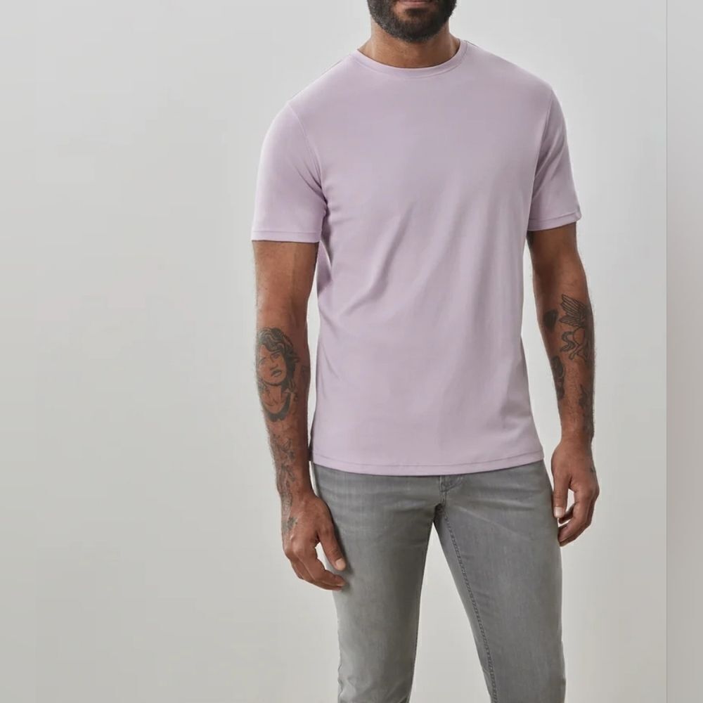 Robert Barakett 1XLT Pink Fog Shortsleev 100% PIMA COTTON Men's T -shirt